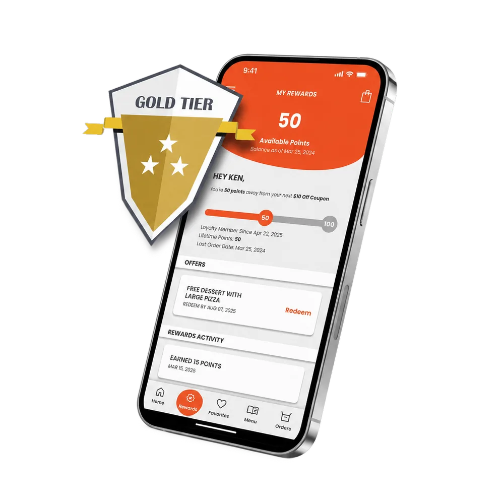 Adora loyalty rewards app showing Gold Tier points and offers